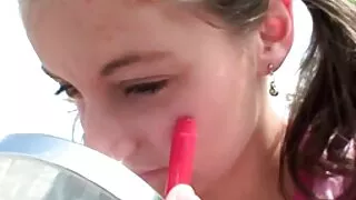 Manuels fucks jauna bus seks meitene priekšā Angela.