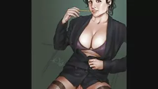 Aila Donovan sagatavo seksamreka maksts un muti pornogrāfijai.