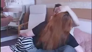 Viņai ir anālais sekss msaj seks un cums.